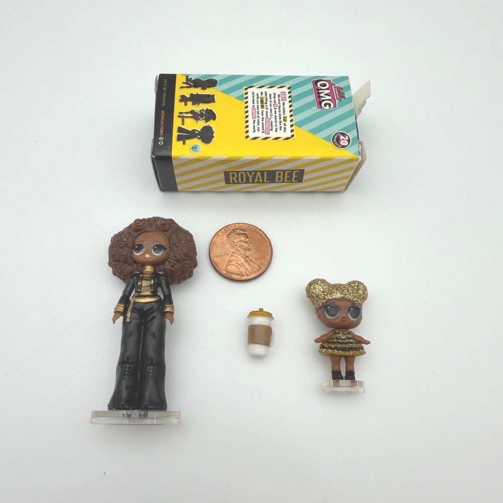 LOL‎ Surprise OMG Royal Bee and Queen Bee Mini Figures with Box and Accessory